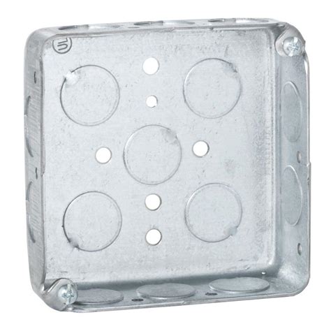 raco 4 square junction box cover|raco box repair clip.